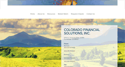 Desktop Screenshot of coloradofinancialsolutions.com