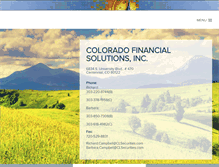 Tablet Screenshot of coloradofinancialsolutions.com